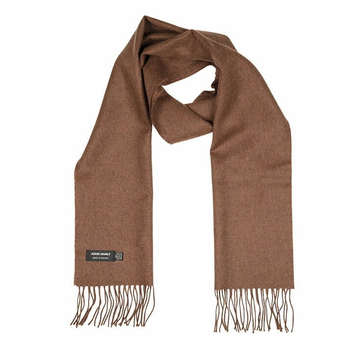 Merino Wool Scarf Brown - Millars